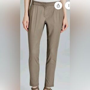Eileen Fisher Stone Pleated Slouchy Pants Size L Minimalist NWT